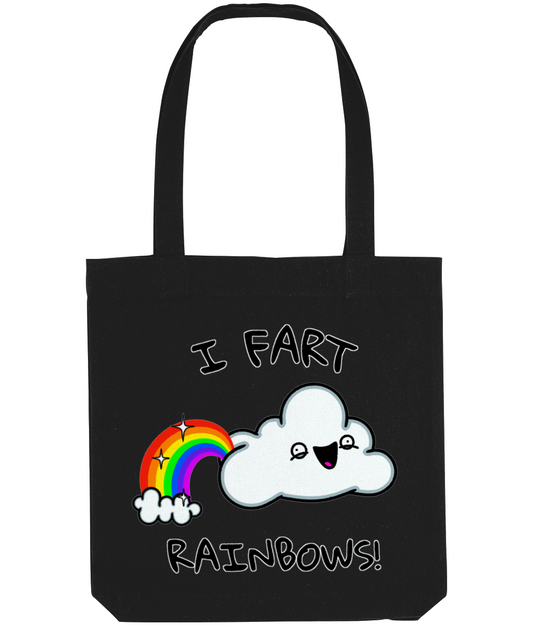 I Fart Rainbows Cloud Tote Bag