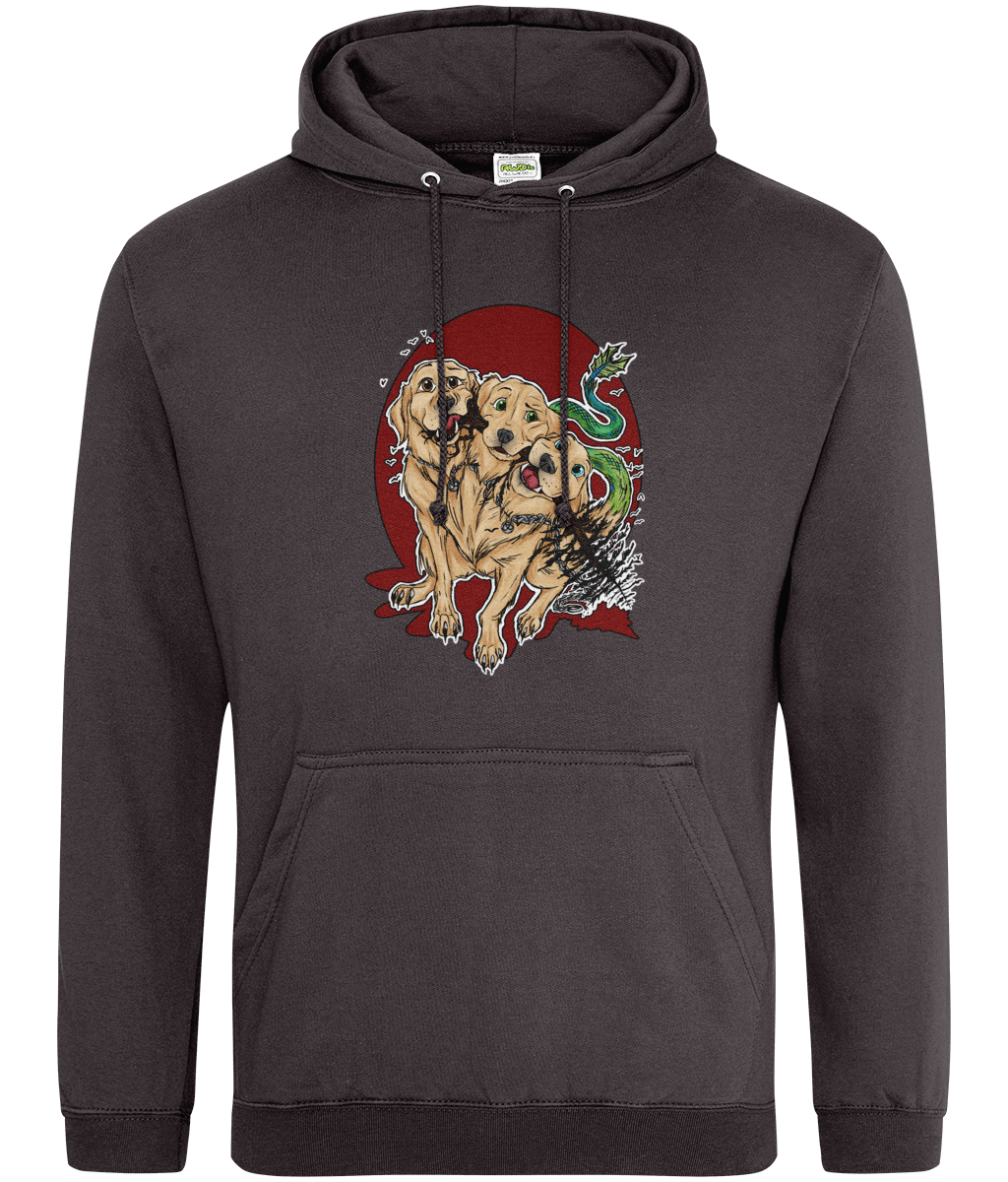 Golden Retriever Cerberus Wild Mulberry Hoodie