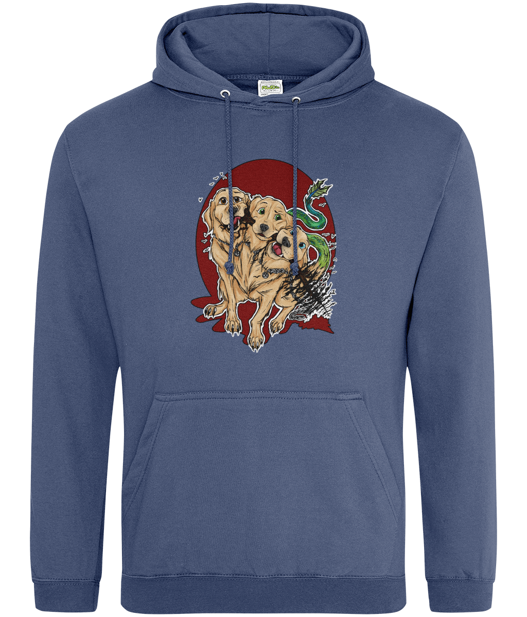 Golden Retriever Cerberus Airforce Blue Hoodie