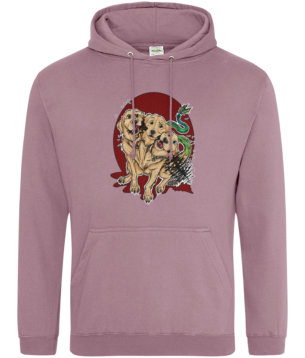 Golden Retriever Cerberus Dusty Purple Hoodie