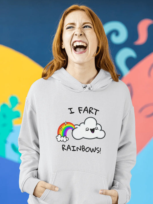 I Fart Rainbows Cloud Unisex Hoodie