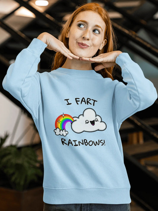 I Fart Rainbows Cloud Unisex Sweatshirt