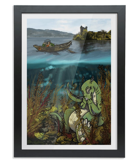 Nessie Framed A3 Fine Art Print