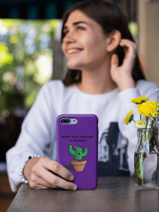 Prickly Cactus Purple Snap Phone Case