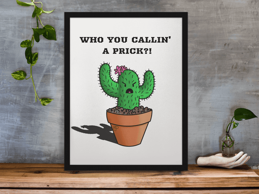 Prickly Cactus Framed A3 Print
