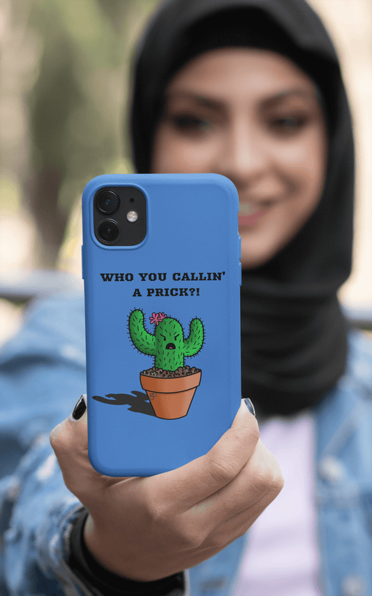 Prickly Cactus Blue Snap Phone Case